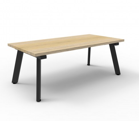 Black Base - Natural Oak Top